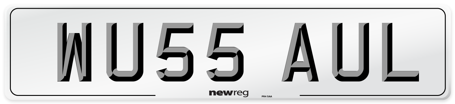 WU55 AUL Number Plate from New Reg